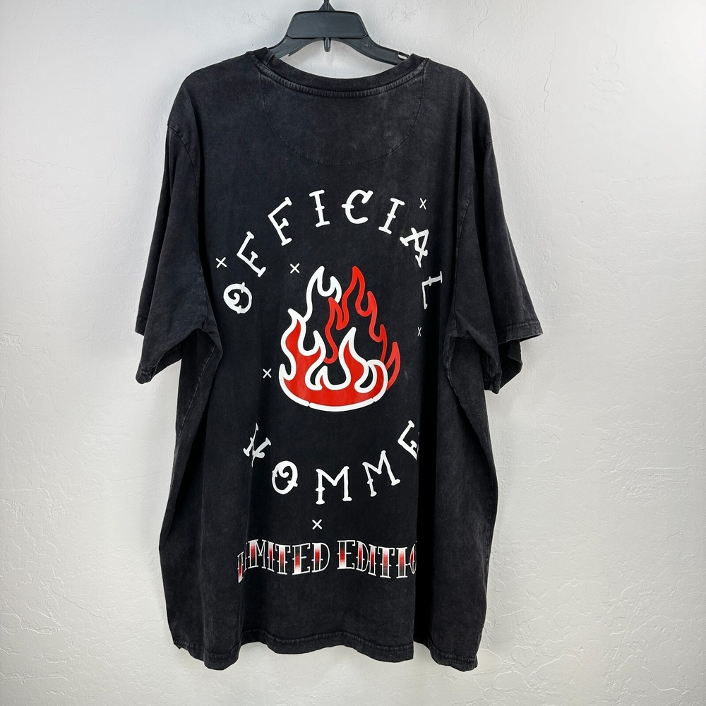 BoohooMan Official Homme T-Shirt Mens 5XL Black Streetwear‎ Big And Tall Basic